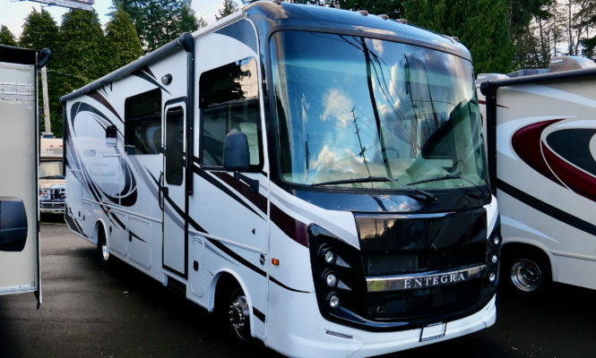 2019 Entegra VISION 29S Class-A, Full Wall Slide-Out, Drop-Down Bunk, Low Miles!-Image