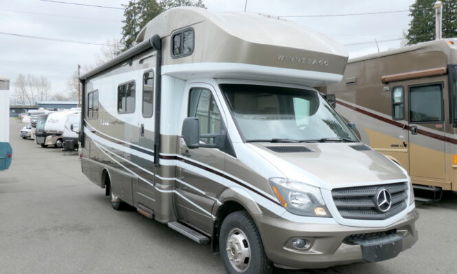 2019 Winnebago NAVION 24V Class-B+, Twin Beds, Mercedes Sprinter, Full Paint!-Image