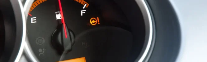 A fuel gauge of most fuel efficient rv