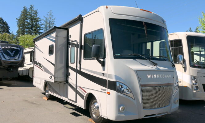 2020 Winnebago INTENT 28Y Class-A, 3-Slides, Low Miles, Exterior Kitchenette-Image