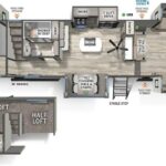 2024 Forest River SANDPIPER 3990FL 5th Wheel, Loft Beds, 5-Slides, Front Living-Thumbnail