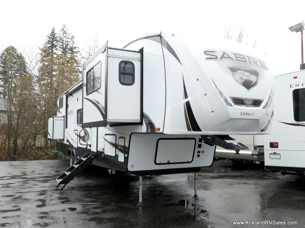 2022 Forest River SABRE 37FLL 5th Wheel, 4-Slide-Outs, Front Living, Double Loft!-Image