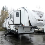 2022 Forest River SABRE 37FLL 5th Wheel, 4-Slide-Outs, Front Living, Double Loft!-Thumbnail