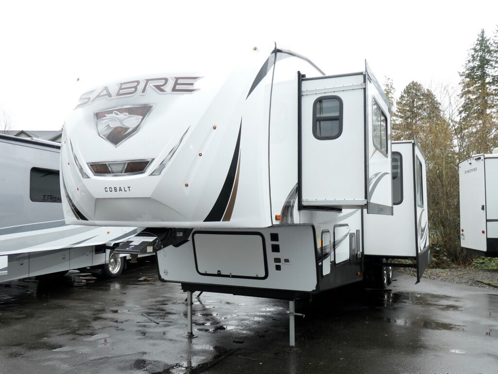 2022 Forest River SABRE 37FLL 5th Wheel, 4-Slide-Outs, Front Living, Double Loft!-Image