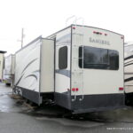 2018 Forest River SANIBEL 3651 5th Wheel, 3-Slide-Outs, Rear Living-Thumbnail