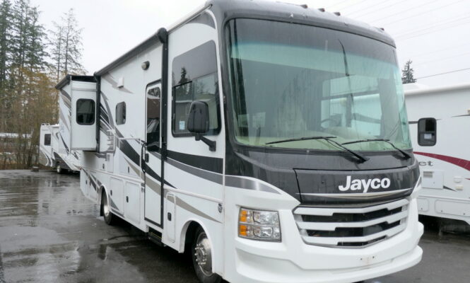 2019 Jayco ALANTE 26X Class-A Gas, 2-Slide-Outs, JRIDE,  Exterior Entertainment-Image