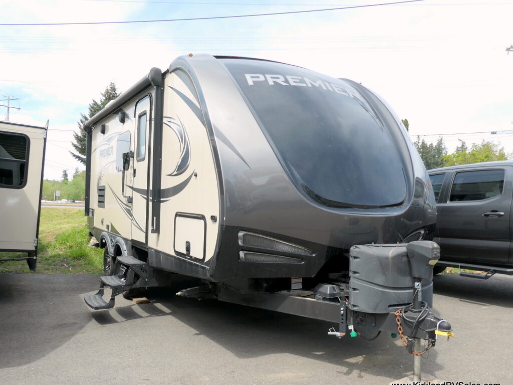2018 Keystone BULLET Premier 19FBPR Travel Trailer, Slide-Out, Sleeps-4-Image