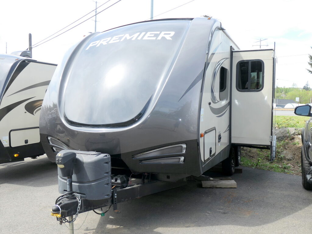 2018 Keystone BULLET Premier 19FBPR Travel Trailer, Slide-Out, Sleeps-4-Image