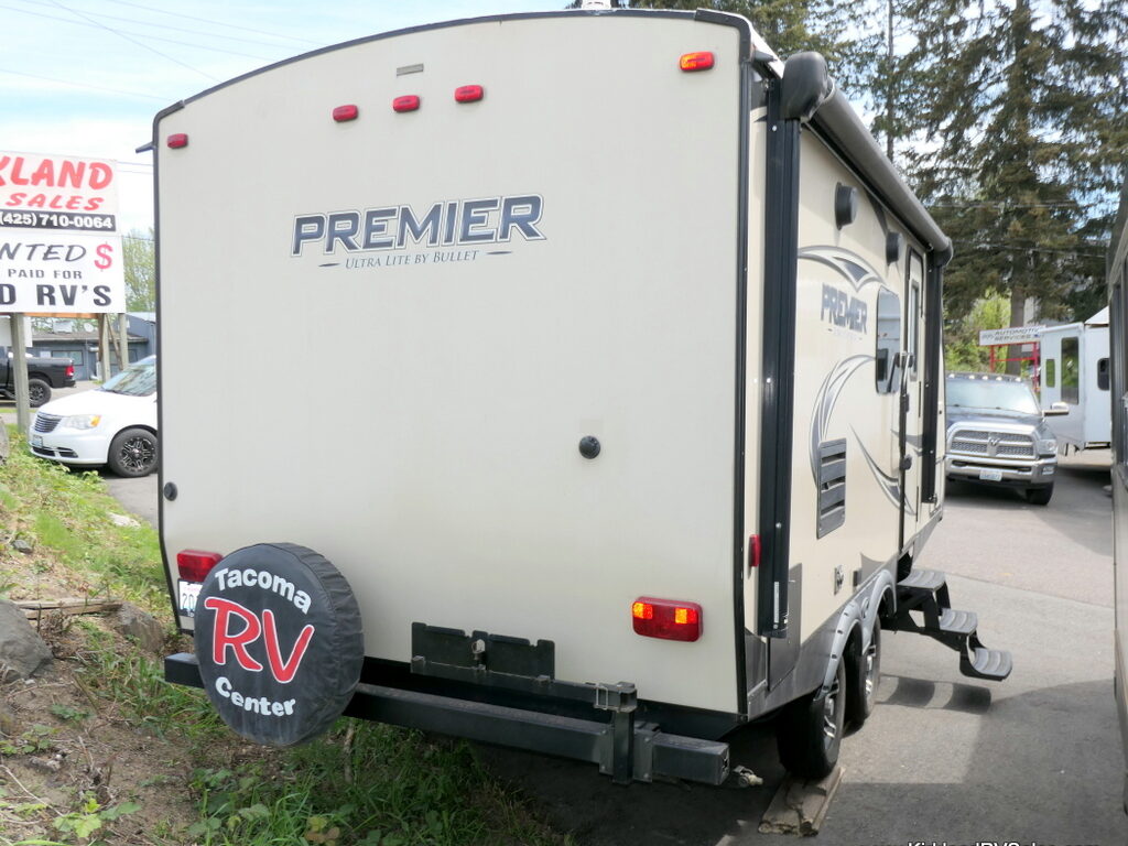 2018 Keystone BULLET Premier 19FBPR Travel Trailer, Slide-Out, Sleeps-4-Image
