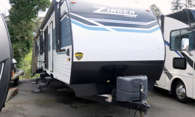 2024 CrossRoads ZINGER 390DB Travel Trailer, Two Bed-Two Bath, 3-Slide-Outs-Image