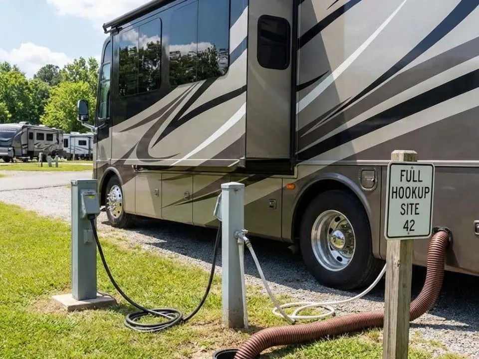 what does full hookup mean at an rv park