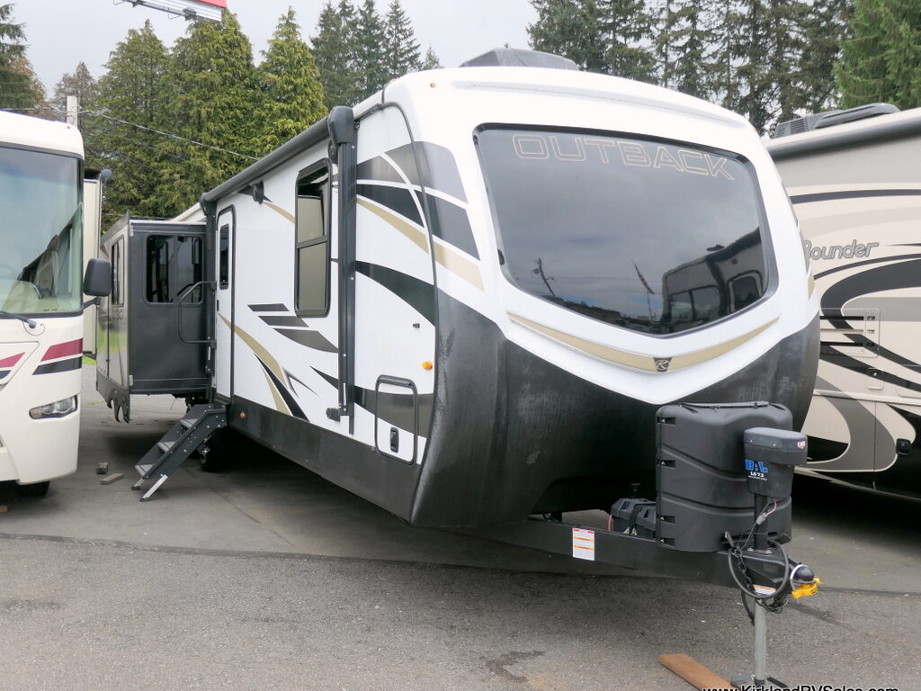 2022 Keystone RV OUTBACK 330RL Travel Trailer, 3-Slide-Outs, Arctic Barrier-Image