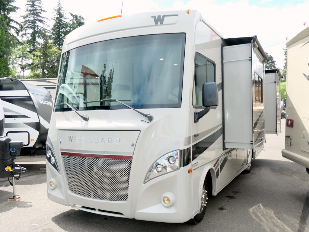 2020 Winnebago INTENT 28Y Class-A, 3-Slides, Low Miles, Exterior Kitchenette-Image