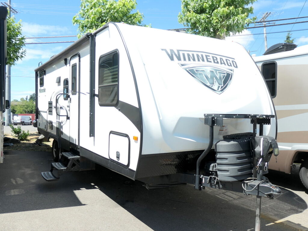 2018 Winnebago MINNIE 2455BHS Travel Trailer, Bunk Beds, Slide-Out-Image