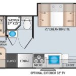 2021 Thor CHATEAU 25V Class-C, Slide-Out, Very Low Miles, Desired Twin Beds-Thumbnail