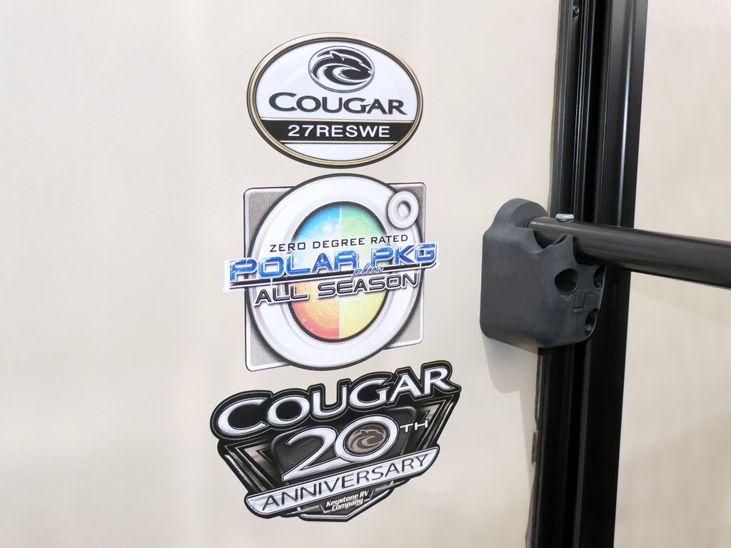 2018 COUGAR HALF-TON 27RESWE Travel Trailer, by Keystone RV, Slide-Out, Auto Jacks-Image