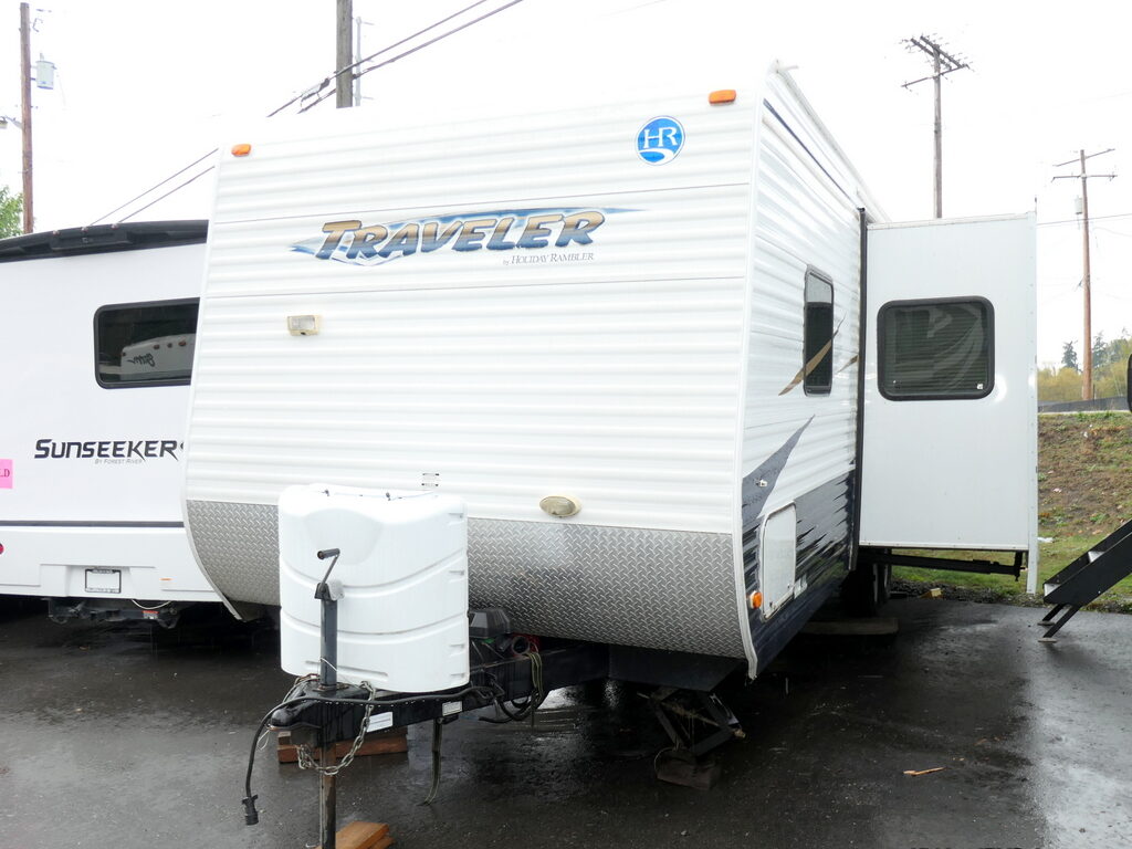 2012 Holiday Rambler TRAVELER 26BHS Travel Trailer, Slide-Out, Bunks-Image